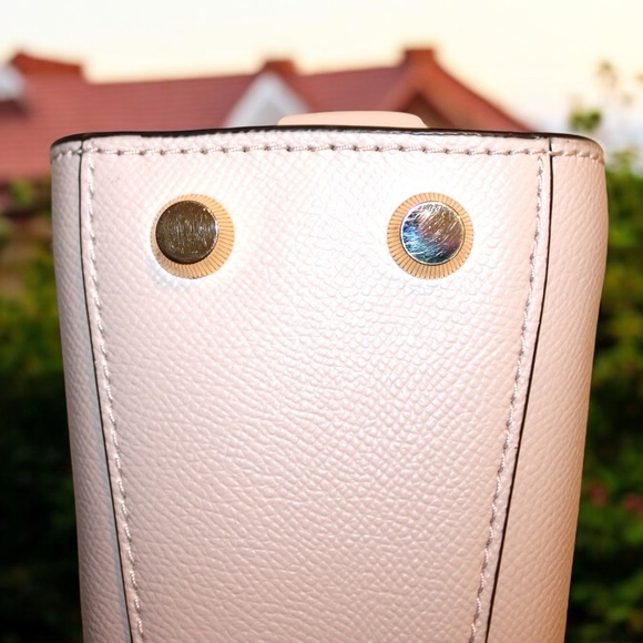 Michael Kors Bleeker Small Studded Crossgrain Leather Satchel - NWT - Picture 6 of 10